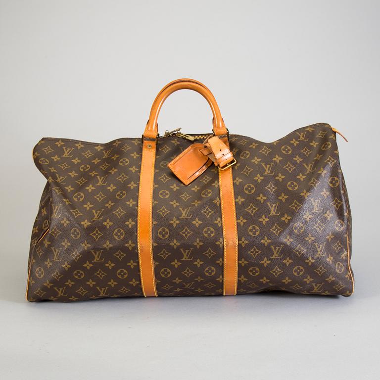 A Louis Vuitton "keepall 60" weekendbag.