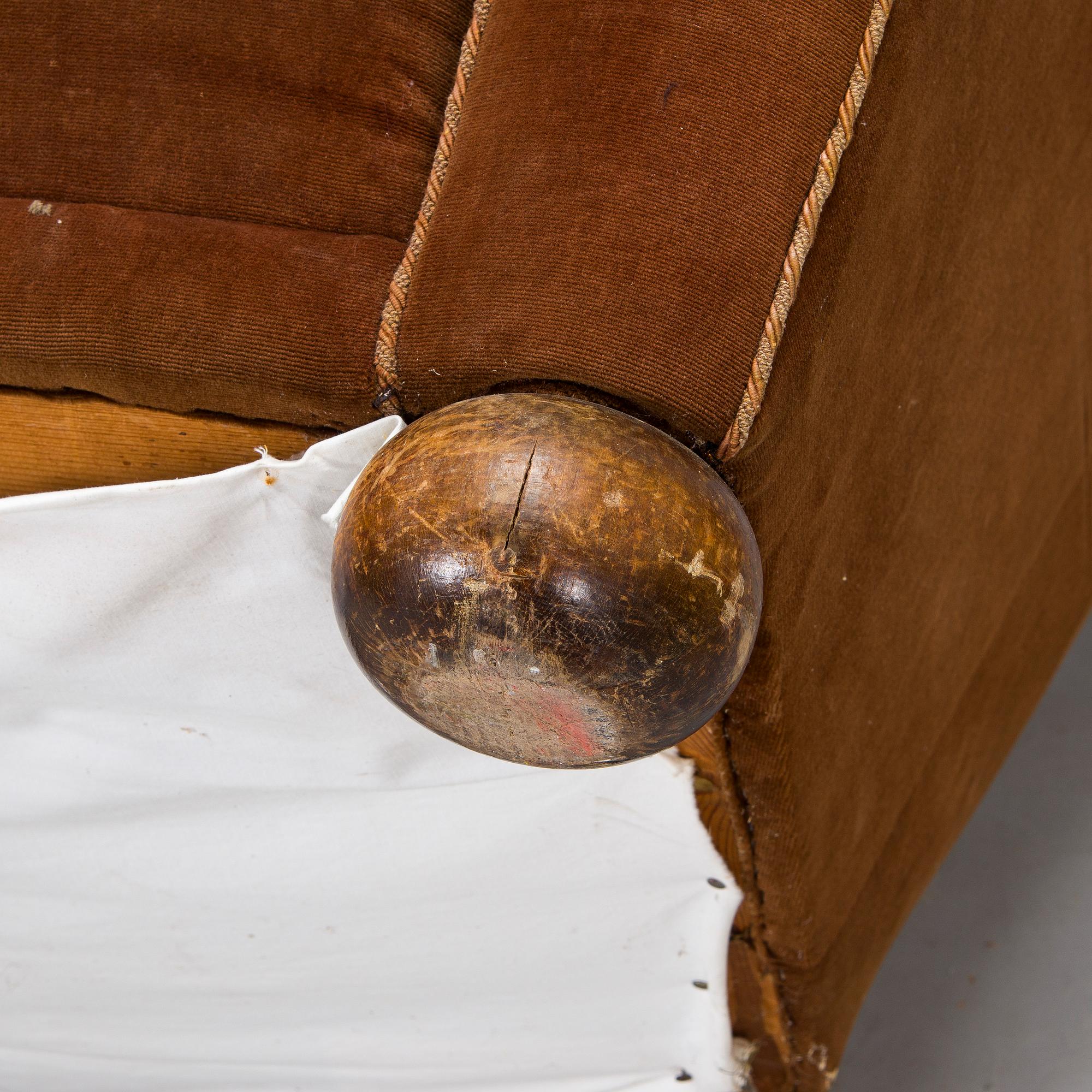 Märta Blomstedt, fåtölj, Aulanko-modellen. Formgiven 1939.