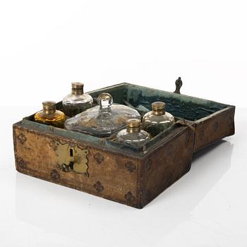 A flask box, 19th Century.