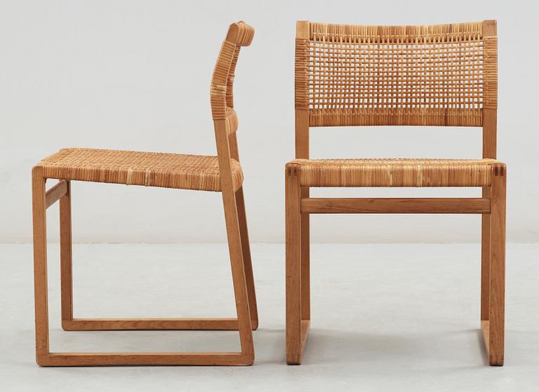 STOLAR, 4 st, "BM61", Börge Mogensen. 1900-tal.