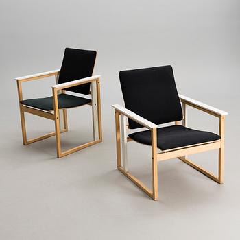 SIMO HEIKKILÄ, TWO LOUNGE CHAIRS, "Artzan", Finland 1980s.