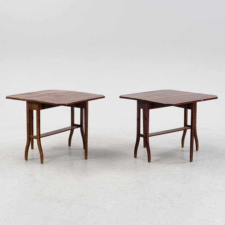 Two gate-leg tables from the first half of the 20th century.