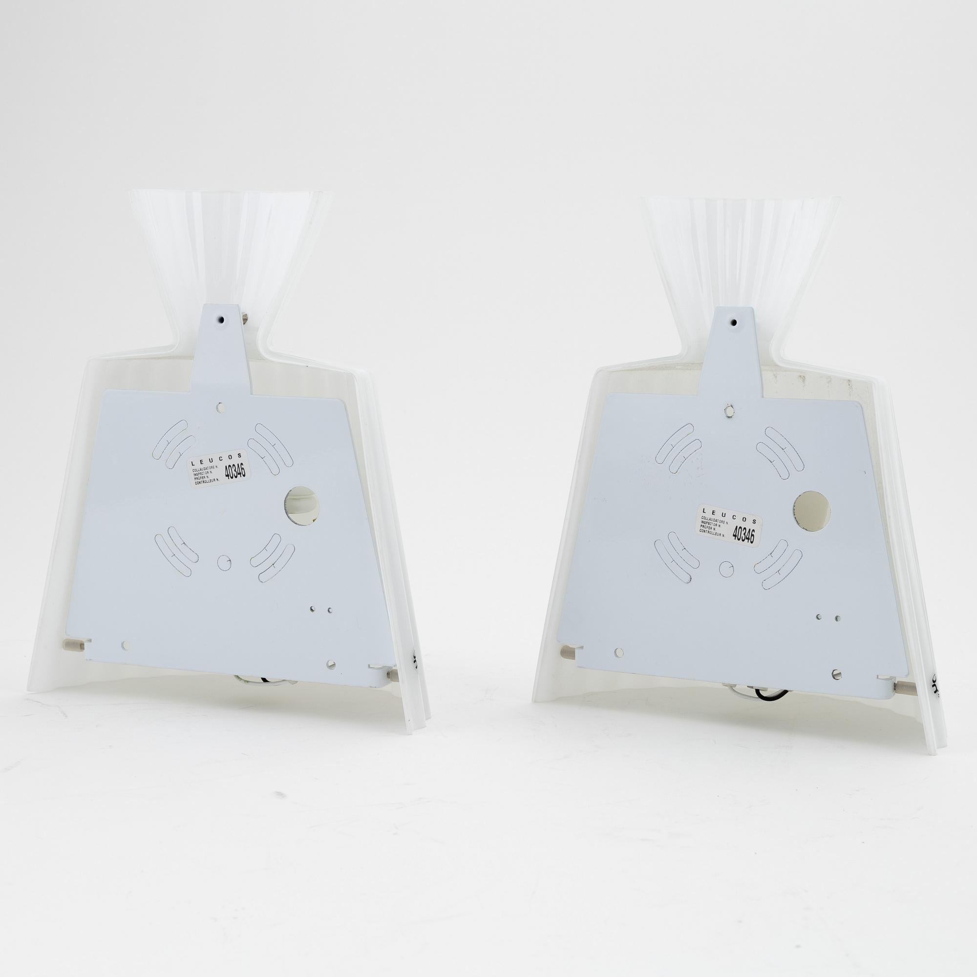 Thomas Sandell, a pair of 'Katerina', wall lights, Leucos, 21st Century.