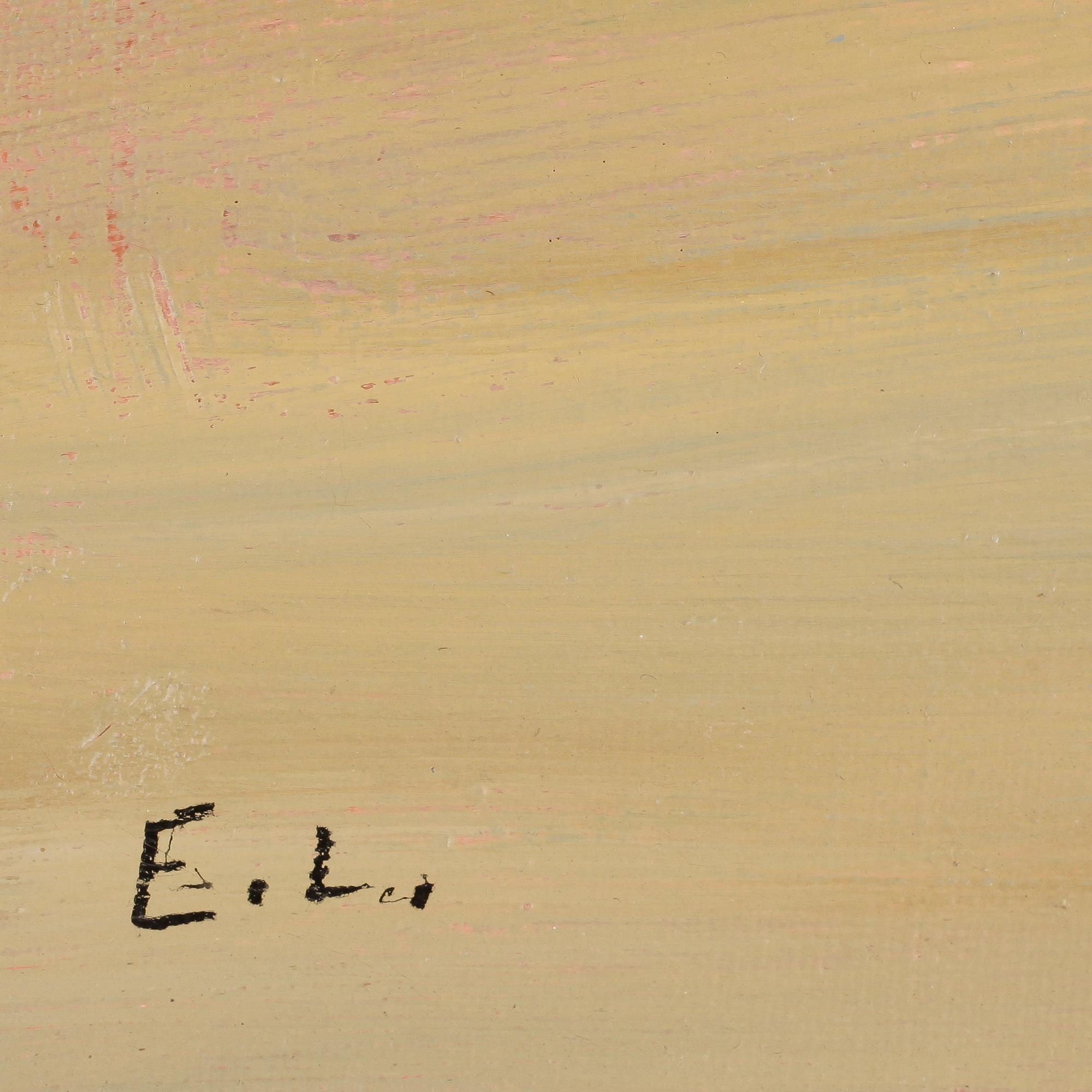 EVERT LUNDQUIST, olja på duk. Sign. Med dedikation och datering juni 1983 a tergo.