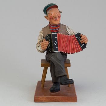 HERMAN ROSELL, skulptur i trä. Signerad och daterad 1940.