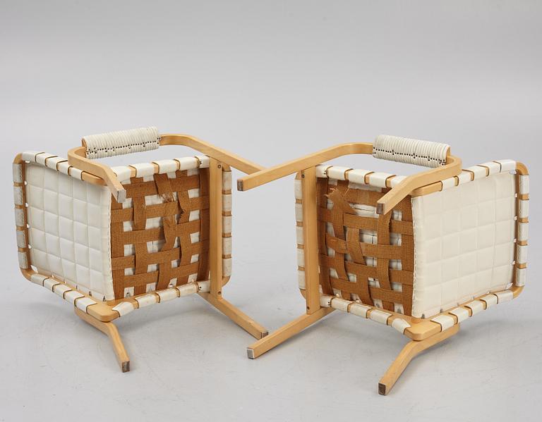 Alvar Aalto, karmstolar, 6 st, modell 45, Artek, Finland, 1960/70-tal.