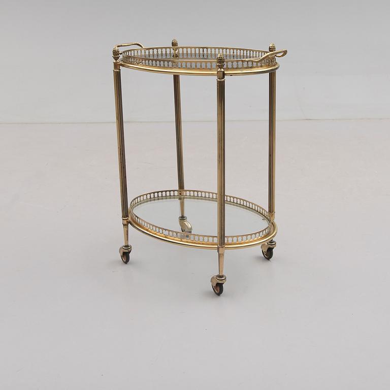 SERVERINGSVAGN, mässing, 1900-talets andra hälft.