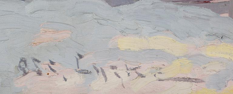 OSCAR LYCKE, olja på duk, signerad.