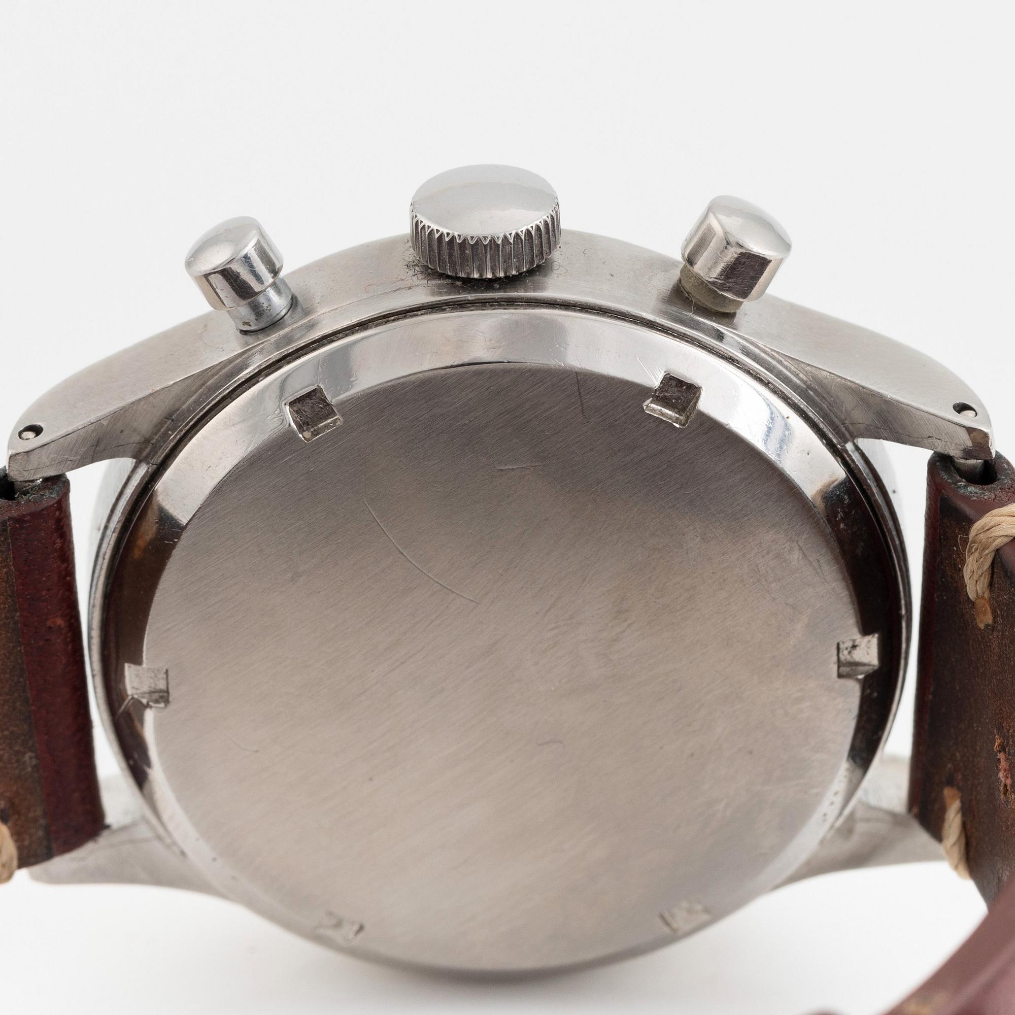 Omega, chronograph, "Tachometer and Pulsometer scale", ca 1942.