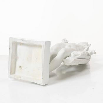 Bertel Thorvaldsen, after, a bisquit porcelain figurin, 'Jason and the golden fleece'.
