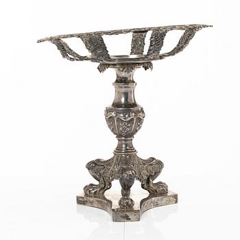 Empire, Jacob Lenholm, bordsuppsats, silver, Stockholm 1833.