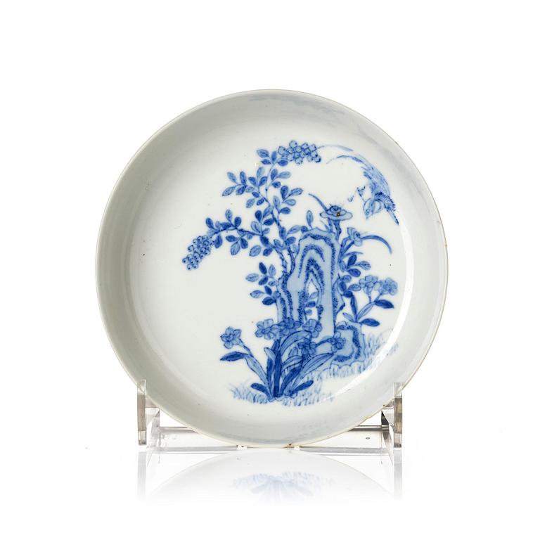 A blue and white dish, Qing dynasty, 19th century, for the Vietnamese market.