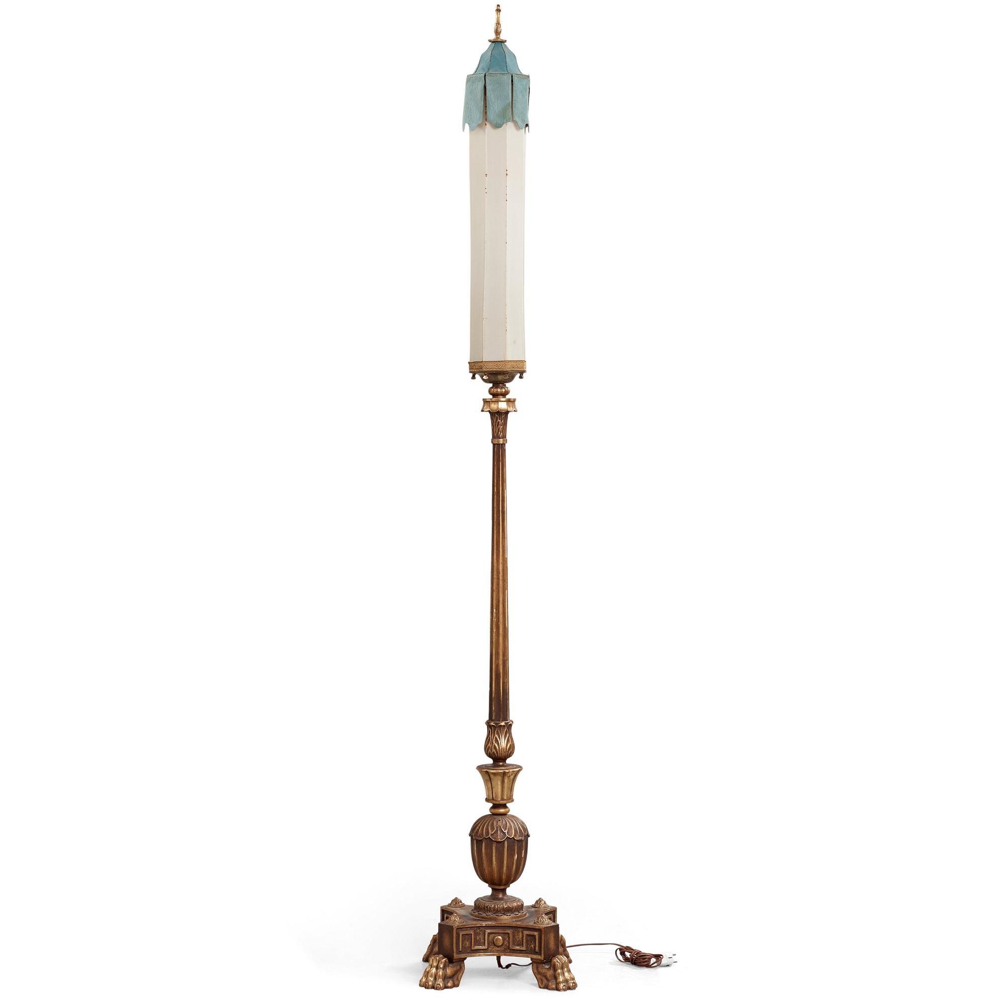 HELGE WERNER, tillskriven, golvlampa, Swedish Grace, 1920-tal.