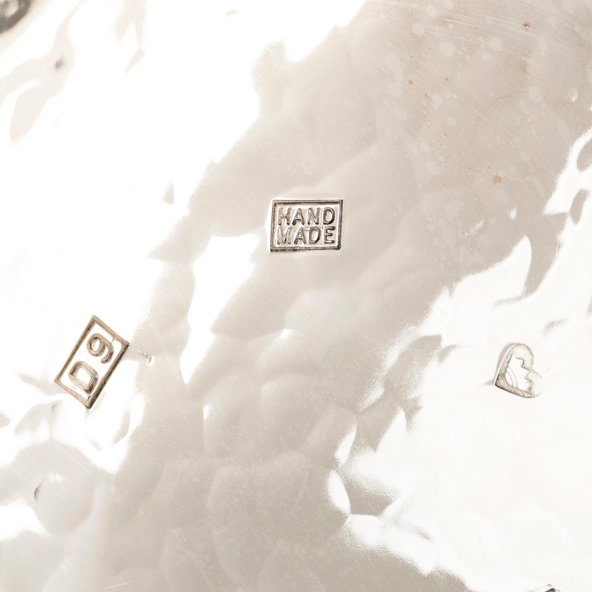 A sterling silver and enamel bowl, maker's mark of A. Tillander, Turku 2005.