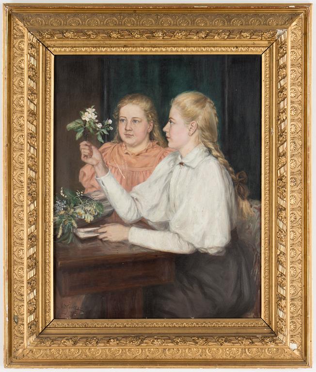NILS JANZON, olja på duk, signerad och daterad 1895.