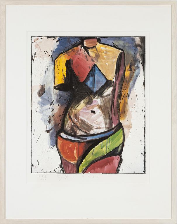 Jim Dine, färglitografi, 1985, signerad 285/400.