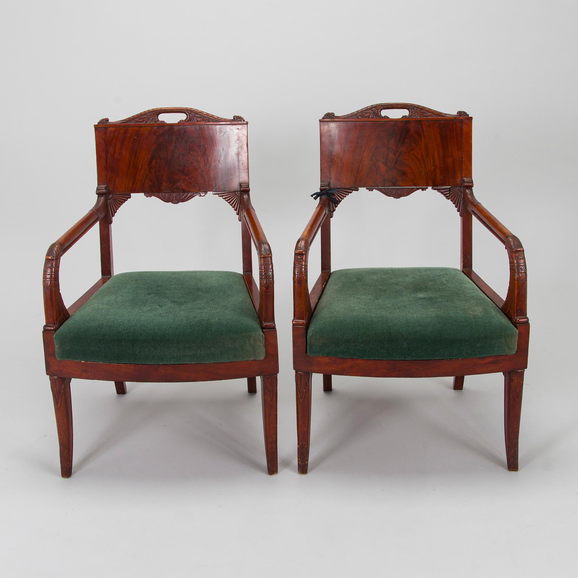 Nojatuolipari, 1800-luvun puoliväli.