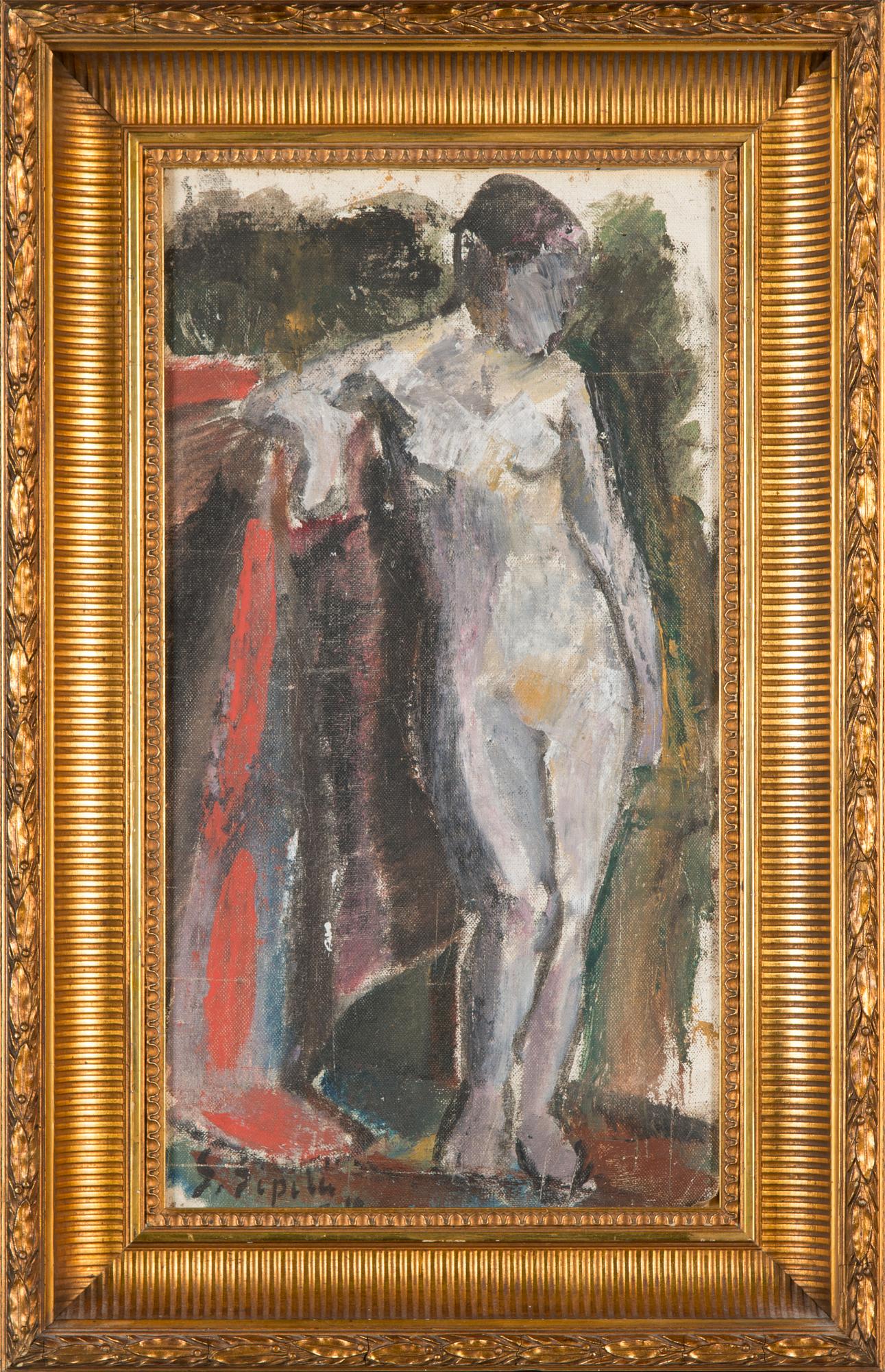 Sulho Sipilä, oil on canvas laid on board, signed and indistinctly dated.