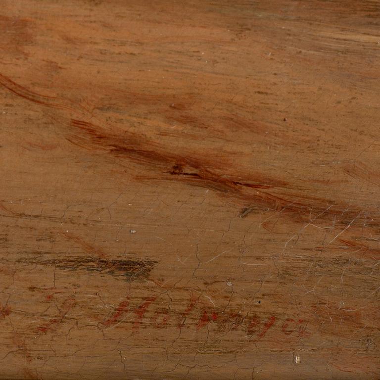 UNKNOWN ARTIST, 19th Century, oil on canvas, signed.