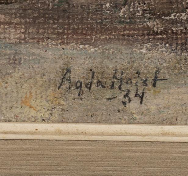 AGDA HOLST, a signed and dated oil on canvas.
