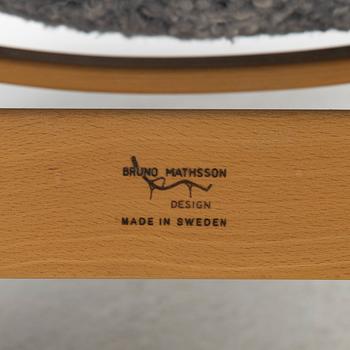 Bruno Mathsson, lounge chair, "Pernilla 3" with reading table, Firma Karl Mathsson, Värnamo, 1965-71.