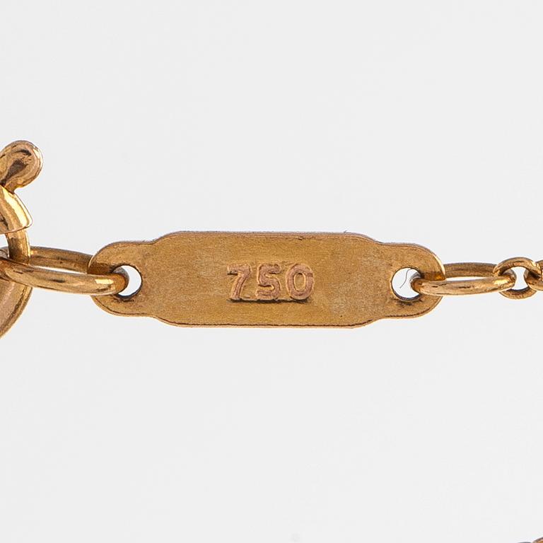 Tiffany & Co, kaulakoru, sydänriipus avaimenreiällä, 18K kultaa.