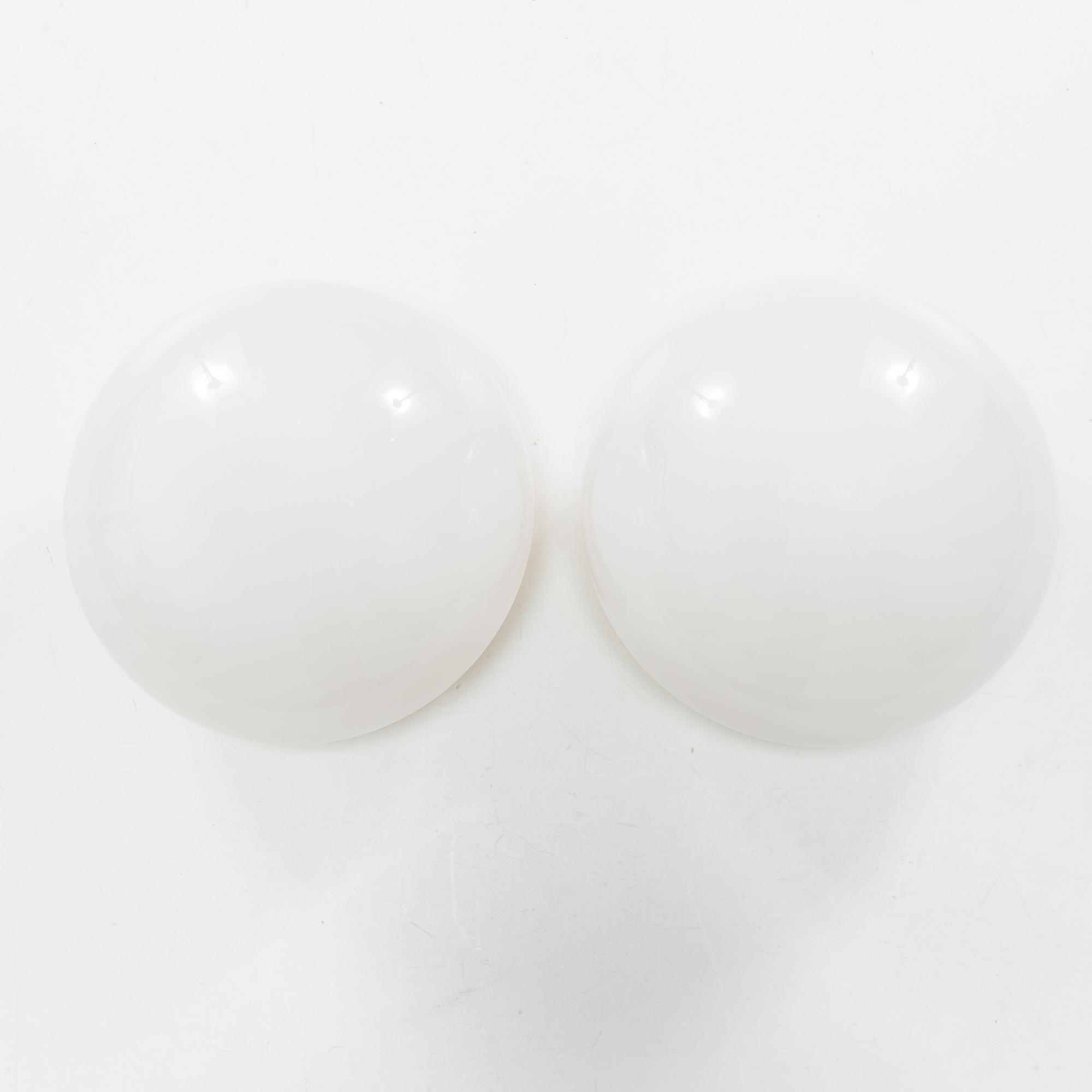 Klaus Michalik, three wall/ceiling lamps, 'Bau', Orno, Finland.