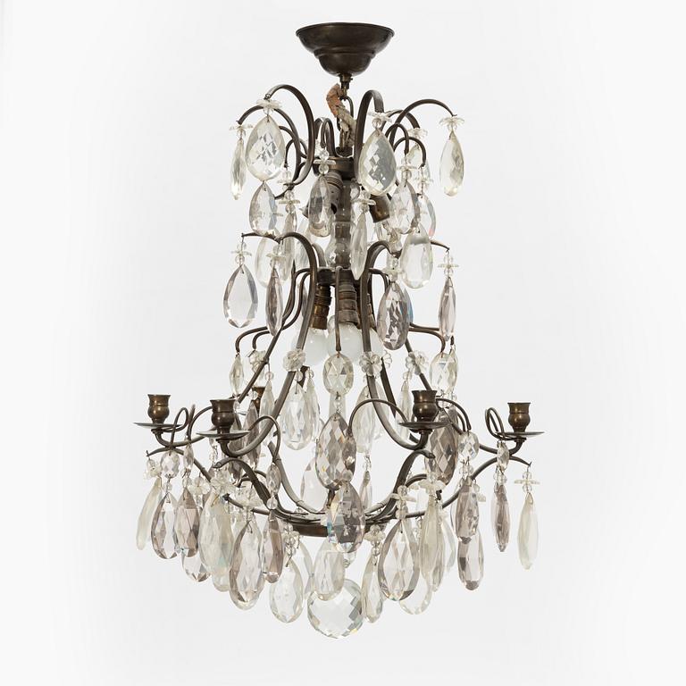 A Rococo-Style Chandelier, first half of the 20th century.