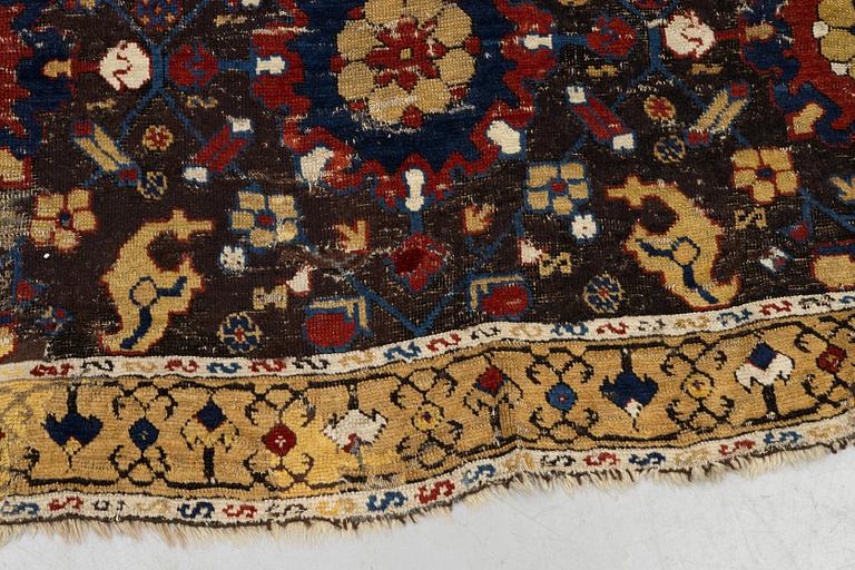 A carpet, fragment, an antique Karabagh 18th century, ca 293-300,5 x 202,5-205,5 cm.