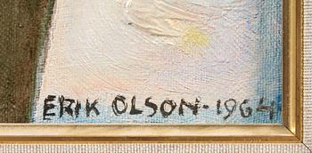 ERIK OLSON, olja på duk, sign o dat "1964".
