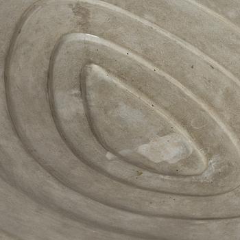 Stina Lindholm, a concrete dish, Skulpturfabriken, Sweden.