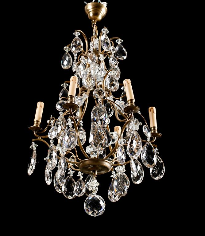 LJUSKRONA, barockstil, 1900-talets första hälft. Höjd ca 85 cm.