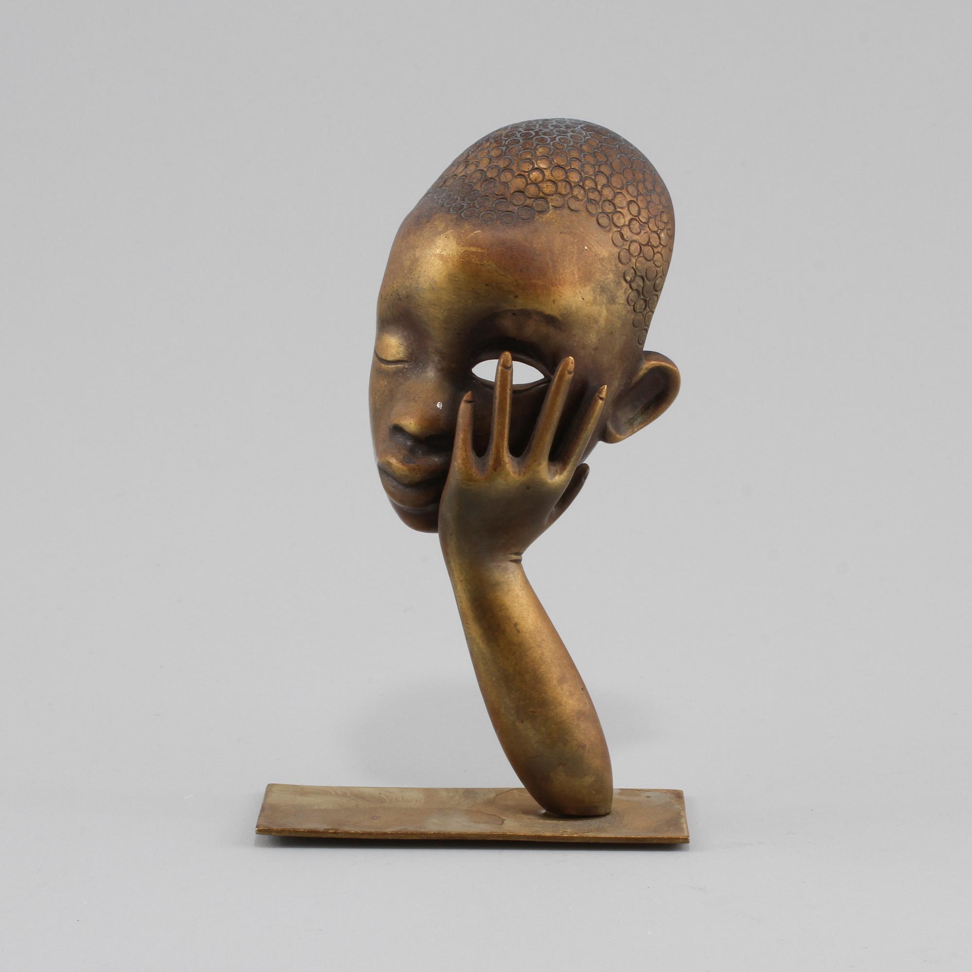 SKULPTUR, mässing, 1900-talets andra kvartal.