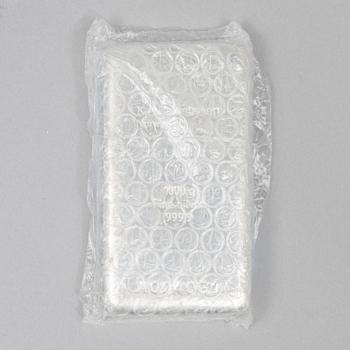 A silver bar, 1000 grams of fine silver, K.A. Rasmussen, Norway.