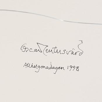 OSCAR REUTERSVÄRD, watercolor, signed and dated 1998 on verso.