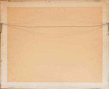 An embroidery with gold thread on silk. Possibly Japan, turn of the 20th century.