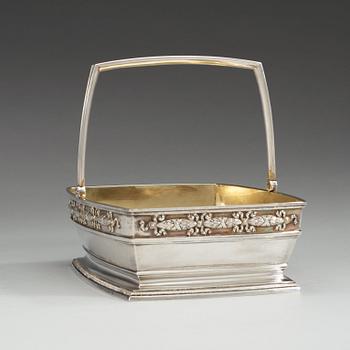 A Russian 19th century parcel-gilt FABERGÉ basket, Moscow 1894. Imperial Warrant and.