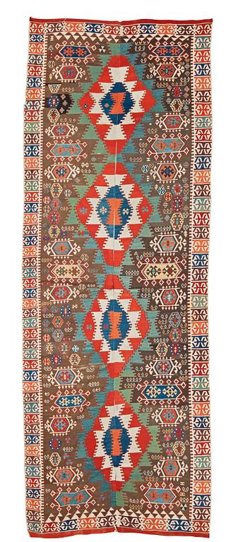 ANTIQUE ANATOLIAN KILIM. 478 x 176 cm.