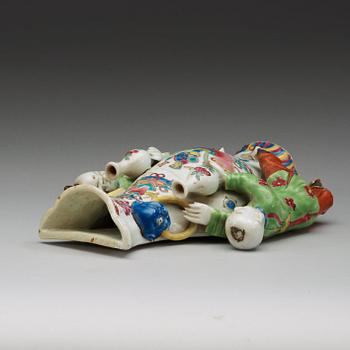 VÄGGVAS, kompaniporslin. Qing dynastin, Qianlong (1736-95).
