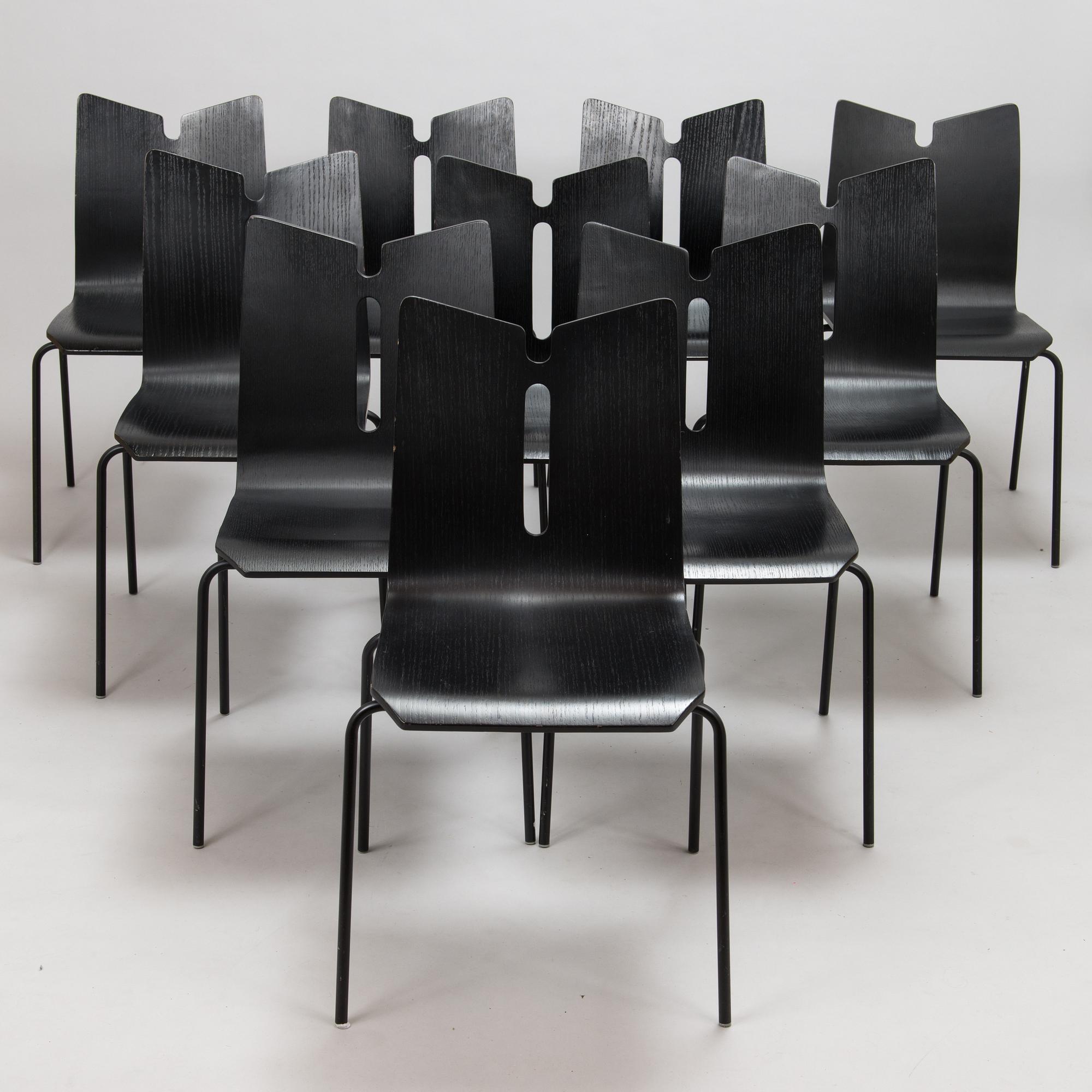 Matbord samt stolar, 10 st, "Menton" för BoConcept 2010-tal.