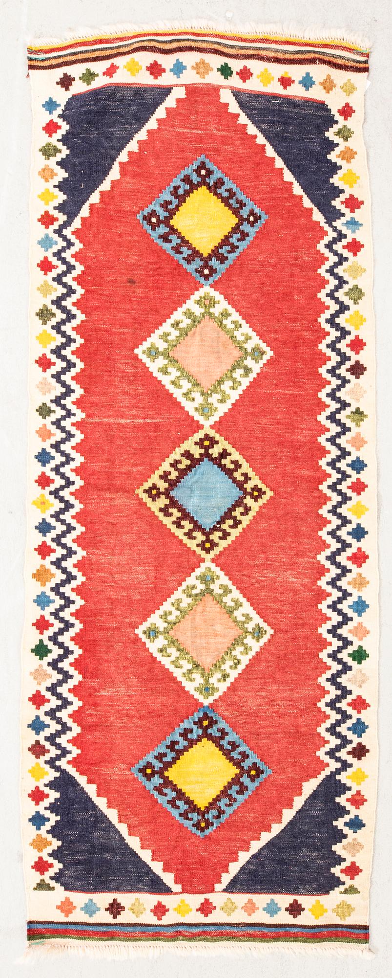 Carpet Kashgai Sofreh, kelim, old 143x55 cm.