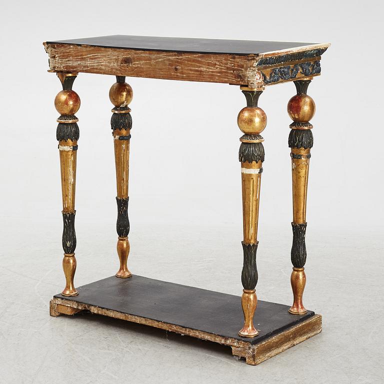 An Empire console table, first half/mid 19th century.