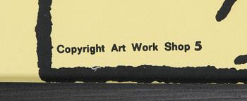 Tove Jansson, poster, Moomin, Bull's Presstjänst, Art Work Shop, 1960s.