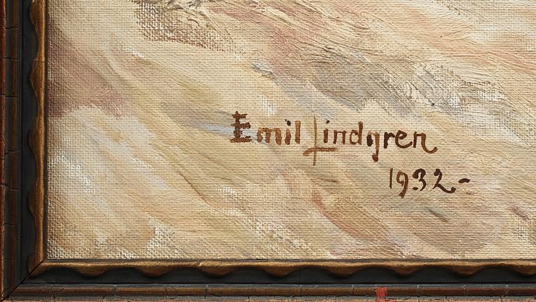 EMIL LINDGREN. Olja på duk, sign samt dat 1932.