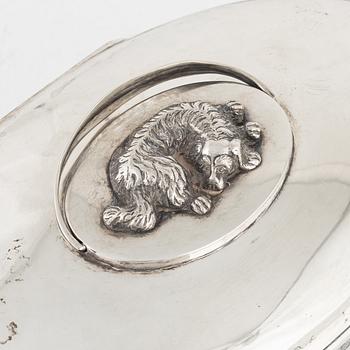 Anders Emanuel Blomquist, sockerskrin, silver, Vadstena 1825. Empire.
