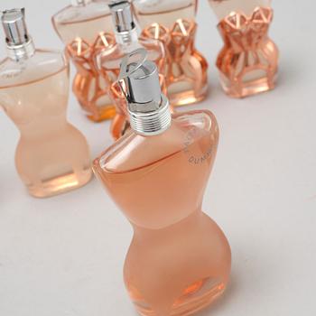 JEAN PAUL GAULTIER, factices, nine perfume bottles.