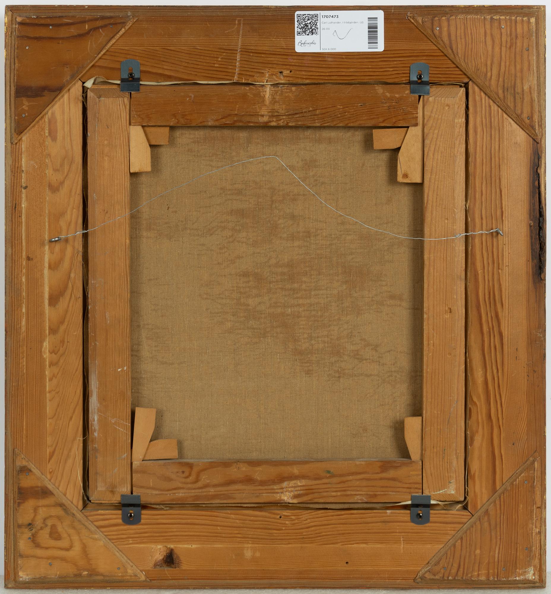 Carl Luthander, In the garden.