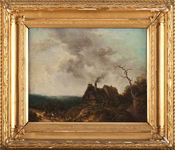 OKÄND KONSTNÄR, olja på duk, påskrift a tergo Gielstrup 1796.