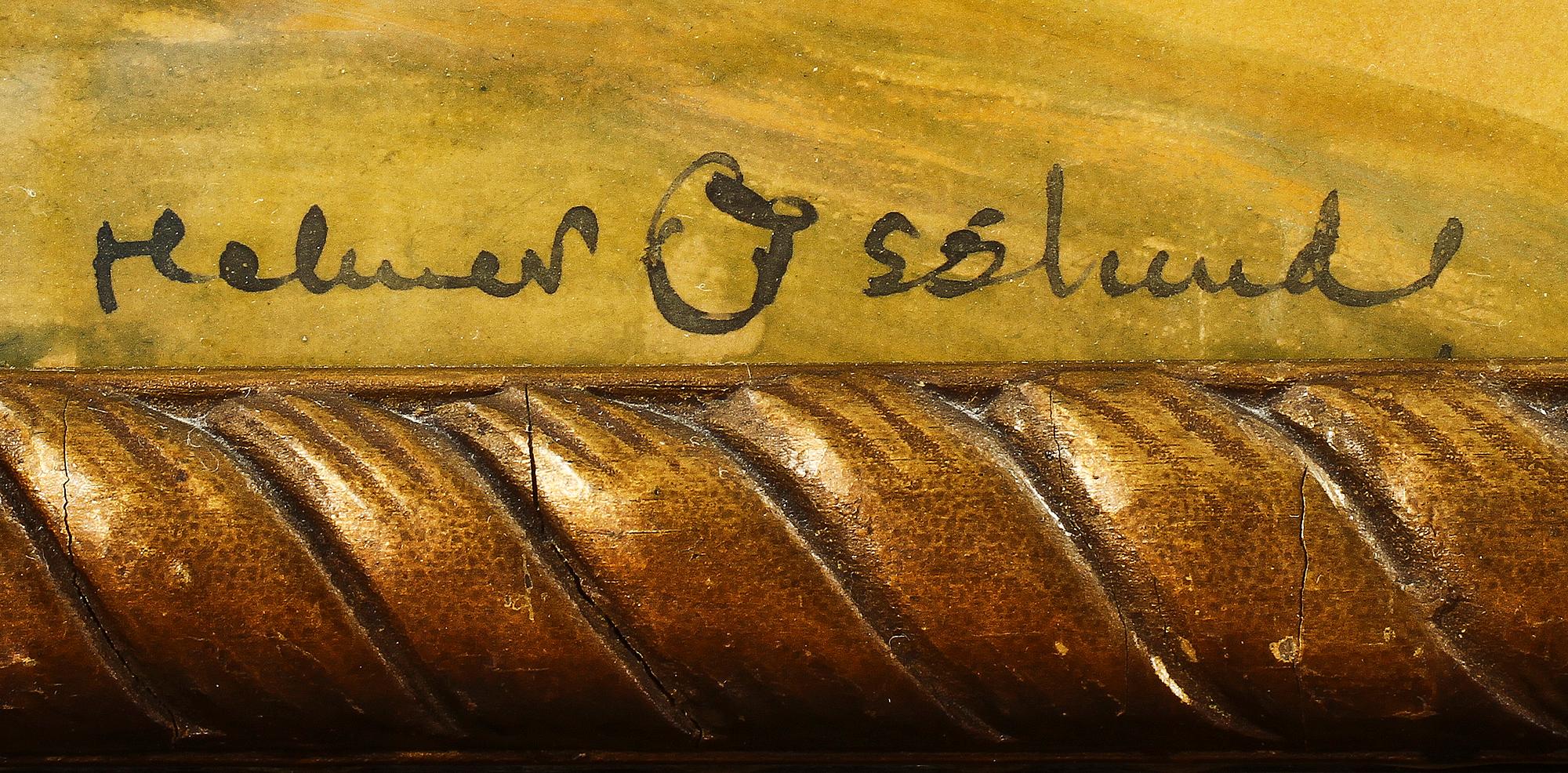 HELMER OSSLUND, akvarell, sign.