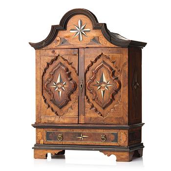 98. A Baroque circa 1700 miniature cabinet.